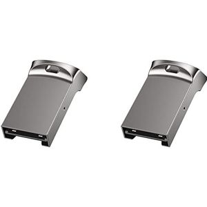 ClAZTyict 2X Mini TF-Kaartlezer USB-Computerkaartlezer TF-Kaartgeheugenlezeradapter met LED-Indicator voor Computer Car Audio