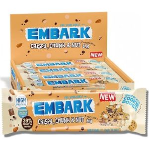 EMBARK High Protein Bar, Gezonde High Fibre Natuurlijke Snack Bar zonder toegevoegde suiker, Koffie Chocolade Oranje, 13 repen