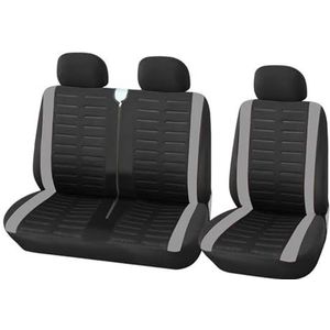 Autostoelhoezen Universele Autovrachtwagen 2+1 Autostoelhoezen Voor Boxer Voor 250 Beschermende Stoel Autostoelbekleding (Color : Grey)