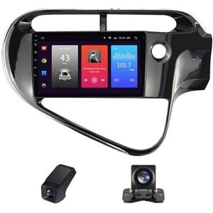 Autoradio geldt voor Toyota Prius C 2018-2020 9 inch Touchscreen Navi met Wireless Carplay Android Auto,GPS 2 DIN Radio Android Bluetooth DSP WiFi FM/RDS Achteruitrijcamera(C20)