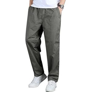 Cargo Work Trousers Mens Cotton Casual Work Pants for Men Outdoor Camping Hiking Trousers Loose Fit Multi Pockets Pants Straight Leg,100% Cotton