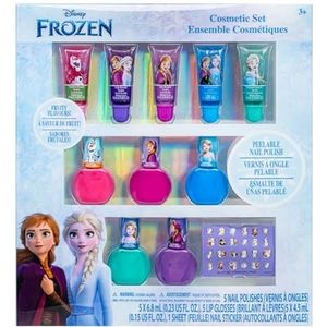 Disney Frozen 2 Make-upset voor kinderen | Make-upkit voor meisjes bevat lipgloss, nagellak en meer | Geschikt voor kinderen vanaf 3 jaar en ouder door Townley Girl
