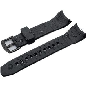 Rubber Armband fit for Seiko VELATURA/SRH 006 013 SPC007 SNAE17 Horloge band Waterdicht 26mm siliconen horloge band Mannen Accessoires (Color : Black-black, Size : 26mm)