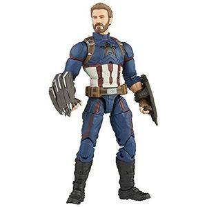 Marvel Hasbro Avengers Infinity Hasbro Legends Series, actiefiguur Captain America, 15 cm, premium design, inclusief 5 accessoires, meerkleurig, F01855L0