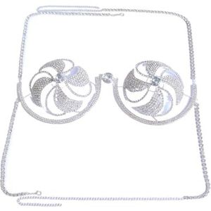 1 STUKS Bikini BH Lingerie for Vrouwen Kristallen Borstondersteuning Lichaamssieraden