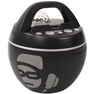 iDance Party Ball BB10K draagbare stereoluidspreker, 30 W, zwart, grijs, draagbare luidspreker (30 W, bekabeld en draadloos, A2DP, micro-USB, draagbare stereoluidspreker)