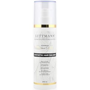 LUTTMANN® Synthetic Hair Balm 200 ml - Conditioner voor synthetisch haar - Verzorging en glans voor synthetisch haar - Duitse topkwaliteit - Made in Germany