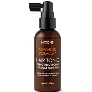 HPX ONE Haargroei Tonic 100ml - Anti-haaruitval, versterking, verdikking en bescherming - DHT-blokkers: zaagpalmetto en lupine-eiwit + biotine, keratine, cafeïne, etherische oliën en plantenextracten