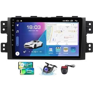 9 Inch Touchscreen Dubbel DIN Autoradio Compatibel met Kia Mohave 2008-2016/Borrego 2008-2011 met Carplay/Android Auto FM RDS DAB+ Autoradio WiFi 4G Carplay Android Auto Bluetooth(NF-6)