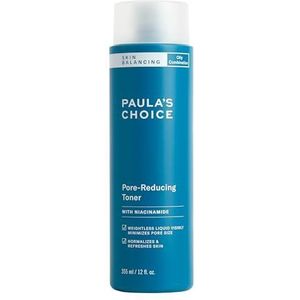 Paula's Choice SKIN BALANCING Pore Reducing Toner - Verfijnt de Poriën & Gaat Puistjes en Mee-eters tegen - Brengt de Huid in Balans met Niacinamide - Gecombineerde tot Vette huid - 355 ml