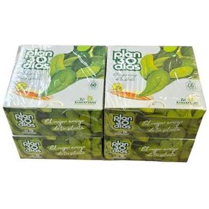 Verpakking met 4 stuks, 30 dagen Guaraní thee | 60 zakjes per doos | natuurlijke infusie | detox en welzijn