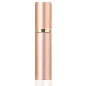 SUBORAWOS Navulbare parfumverstuiver, mini-parfumverstuiver voor onderweg, lege spuitfles voor parfum, handtas, parfumflessen voor op reis, 5 ml (roségoud)
