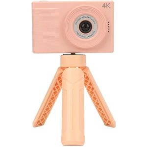 Videocamera, Autofocus Kindercamera MP3-speler 1080P Opname HD 40MP Leuke Frames met Statief voor Studenten voor Reizen (PINK)