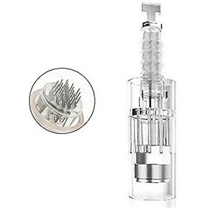 Naaldkop met micro-naalden voor dermapen, 10 stuks, vervanging, elektronisch, microneedling, 24 naalden, bajonetsluiting