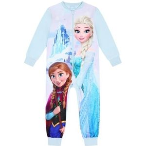 Disney Meisjes Frozen Slaappakje Elsa Anna Kids Onesie, Blauw, 2-3 jaar