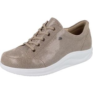 Finn Comfort FINNAMIC Ikebukuro dames veterschoenen beige glanzend nubuckleer, beige, 38 EU Breed