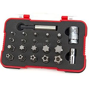 HBM 23 Delige Torx Plus en Torx met Borging Bitset (Torx Plus Security)