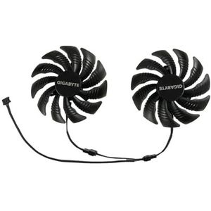 T129215SU, GPU-koeler, ventilator voor grafische kaarten, voor GIGABYTE RX 580 480 570 470 GTX 1070 1060 1050 Ti(1 Set T129215SU B)