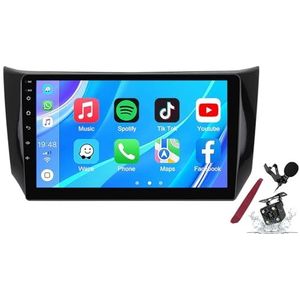 Android 14 Autoradio Stereo voor N-issan Sylphy (2012-2018) 9-inch Touchscreen Multimedia Player met Draadloze Carplay GPS Navigatie FM RDS Bluetooth 5G-WiFi SWC DSP,M120s