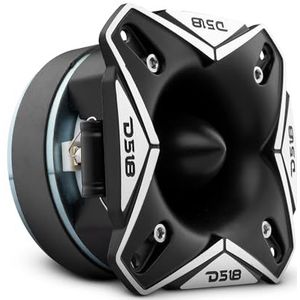 1 DS18 PRO-TWX3Ti super bullet tweeter 9,7 x 9,7 cm, 250 watt rms 500 watt max, 4 ohm impedantie, 108 db spl gevoeligheid, voor auto's, 1 stuk