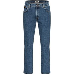 Wrangler Texas Stretch Straight Jeans voor heren, stonewash, 40W x 32L