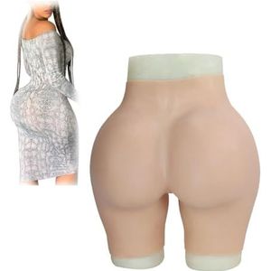 Adima Volledig siliconen slipje billen vormgeven en controle shorts heup gewatteerde push-up panty man naar vrouw crossdresser kleding,Girly white,Upgrade