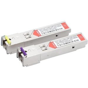 Optische module Gigabit enige wijze enige kern SFP 1.25G 10KM vezelmodule 5/20/40/80km 1310/1550nm-LC poort (SC 1.25G 13101550 80km paar)