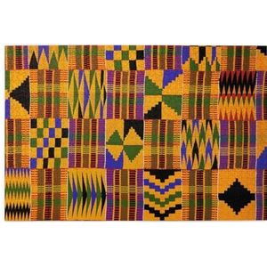 Ghana Kente Stoffen, puzzel 1000 stukjes houten puzzel familiespel wanddecoratie