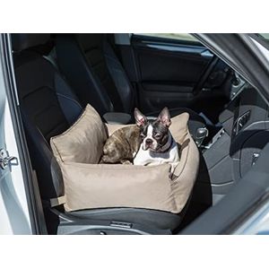 PillowPrim Autositz BEEHondenautostoel hondendeken auto voorstoel/achterbank transportbox kat hondenmand hondenharnas hondenbed hondenmand beige Oxford meerkleurig