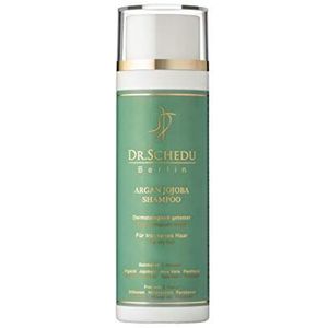 Dr. Schedu Berlin Argan Jojoba Shampoo 200 ml, met aloë vera-gel en panthenol, voor droog, gekleurd en beschadigd haar, siliconenvrij, dierproefvrij