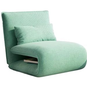 Banken Luie bank Slaapkamer Eenpersoonsbed Opklapbaar Slaapmatje Balkon Fauteuil Bank Rugleuning Fauteuil Draagbare bank voor Woonkamer Slaapkamer Lounge (Color : A, Size : 74.8 * 25.5 * 3.9in)