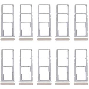 ZZjingli for Realme Narzo N53 4G 10 stuks SIM-kaarthouder + SIM-kaarthouder + Micro SD-kaarthouder (goud)