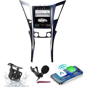 Android 15 Autoradio Navi voor H-yundai Sonata (2012-2014) 10.4 ""Touchscreen Car Multimedia Player met draadloze carplay GPS-navigatie Bluetooth 5.0 HIFI FM 5G-WiFi SWC DSP MIC,4g+64g