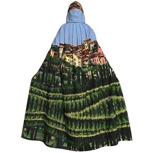 Bxzpzplj Italië-Toscaanse mantel met capuchon, voor dames en heren, carnavalskostuum, perfect voor cosplay, 185 cm