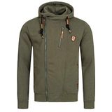 Indicode - Elm - Sweatjack - Army - Katoen/Polyester