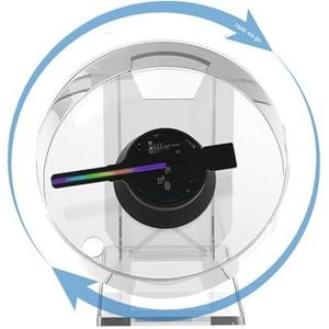 12CM MINI 3D Hologram Fan Holografische Projector HD for Winkels Bars Feest Kerst Reclame Display Licht