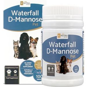 Waterval D-Mannose Pet Tablets - Katachtige Cystitis & Canine UTI's - Geschikt voor Katten & Honden SC Nutra (Sweet Cures)