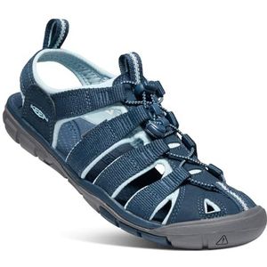 KEEN Clearwater CNX Leather-w damessandalen, Navy Blue Glow, 42 EU