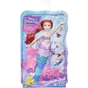 Disney Princess Rainbow Reveal Ariel, pop die van kleur verandert, waterspeelgoed geïnspireerd op de Disneyfilm De kleine zeemeermin, voor meisjes vanaf 3 jaar