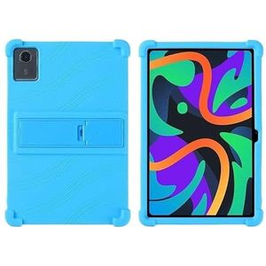 Tablethoes geschikt for Lenovo Xiaoxin Pad 2024 TB331FC /Tab M11 TB330FU 11inch siliconen standaardhoes schokbestendige behuizing(Sky Blue,Tab M11 11 inch)