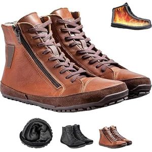 Magic Shoes Alaskan, Magic Shoes Alaskan Heren, Antislip Waterdicht, Fleecevoering Voor Comfort En Warmte(Brown,40)