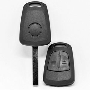 Autosleutel afstandsbediening 1x behuizing + 1x onbewerkt HU100 compatibel met Opel