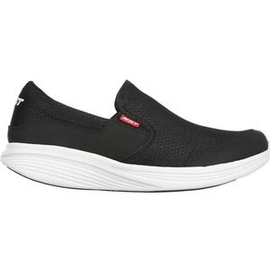 MBT Modena III Slip-on sportschoenen voor dames, zonder veters, anatomisch en comfortabel, fysiologische schoenen, comfort en stabiliteit met gebogen zool, modieuze sneakers, Zwart, 40 EU