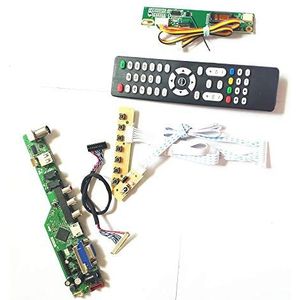 Voor LP154WE2-TLA1/TLA3/TLA4 LCD-scherm Afstands+Inverter+toetsenbord 1CCFL 30Pin LVDS T.V53 controller board VGA HDMI AV USB DIY kit (LP154WE2-TLA3)