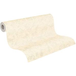 A.S. Création Vliesbehang OK effen behang effen 10,05 m x 0,53 m beige 169259 1692-59