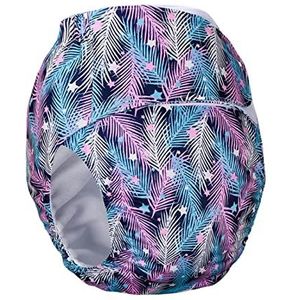 Herbruikbare volwassen doek luier comfortabel wasbaar 's nachts voor vrouwen mannen, blauw