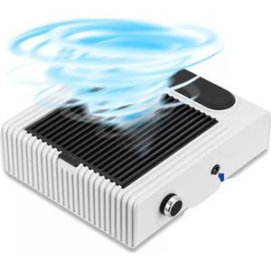 180W krachtige nagelstofzuiger for manicure en pedicure met verwijderbaar filter, verstelbare nagelstofafzuiger, nagelsalongereedschap(White)