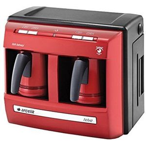 Arcelik K 3190 P koffiezetapparaat, vrijstaand, vrijstaand, 1 l, 1200 W, rood