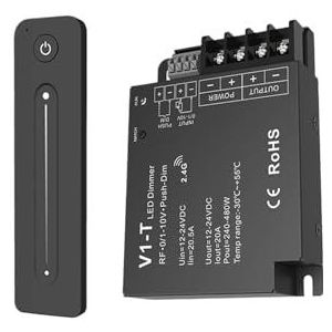 Afstandsbediening met helderheid 2,4 G R11 V1-T 0/1-10 V voor gebruik met draadloze ontvangers uit de serie V/eenkleurig LED-licht, Touch (R11 andV1-T)