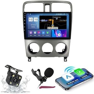 Android 14 Autoradio Navi voor S-ubaru Forester (2004-2008) 9 ""QLED-scherm autoradio met draadloze Carplay Android Auto GPS-navigatie met BT5.0 HIFI FM 5G-WiFi SWC RDS MIC,M120s